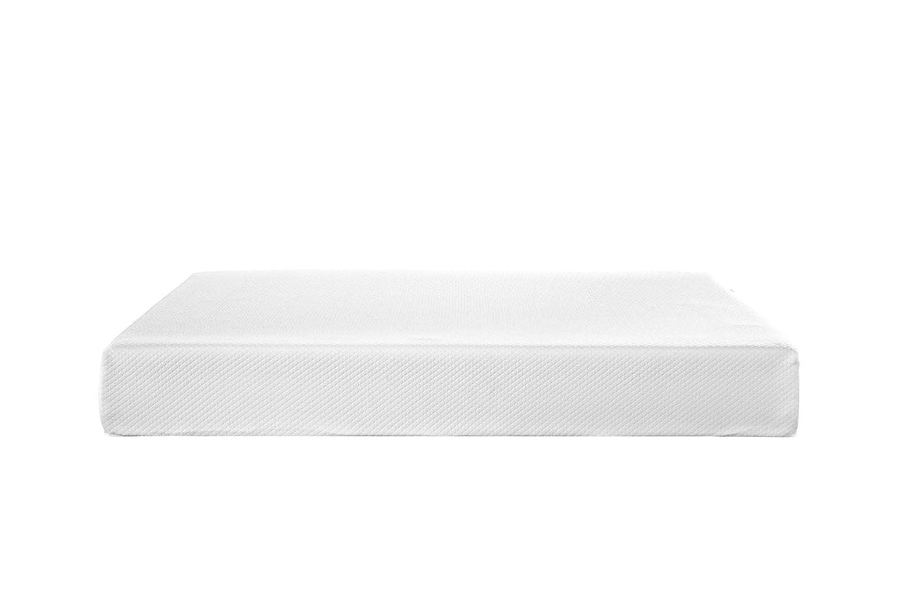 Aveline 10" California King Gel Memory Foam Mattress, King Size, Fabric, White, 15110