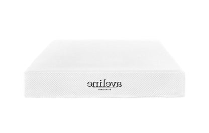 Aveline 10" California King Gel Memory Foam Mattress, King Size, Fabric, White, 15110