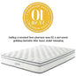 Jenna 10" California King Innerspring Mattress, , Fabric, White, 15578