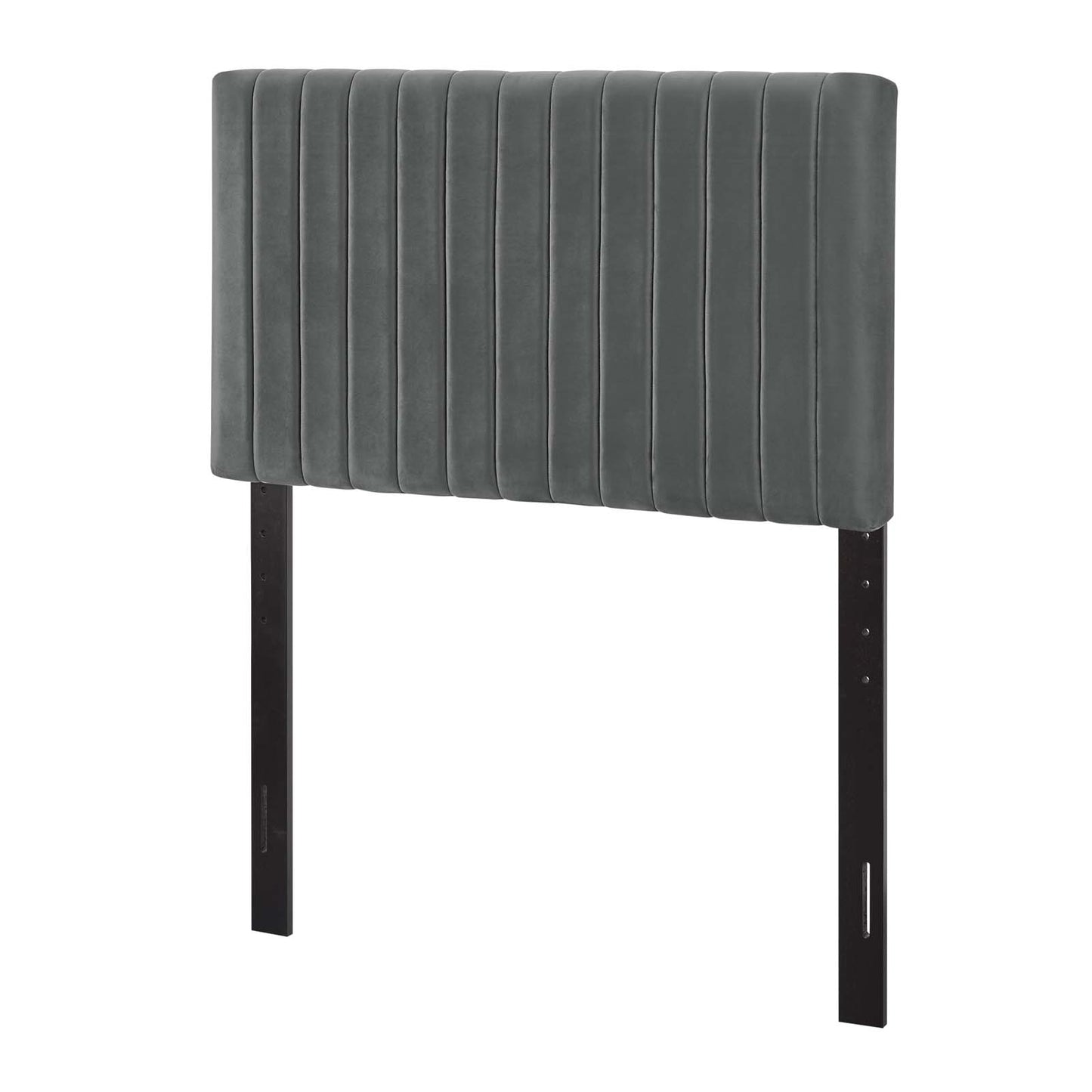 Keira Twin Performance Velvet Headboard, Velvet Fabric, Grey Gray, 17768