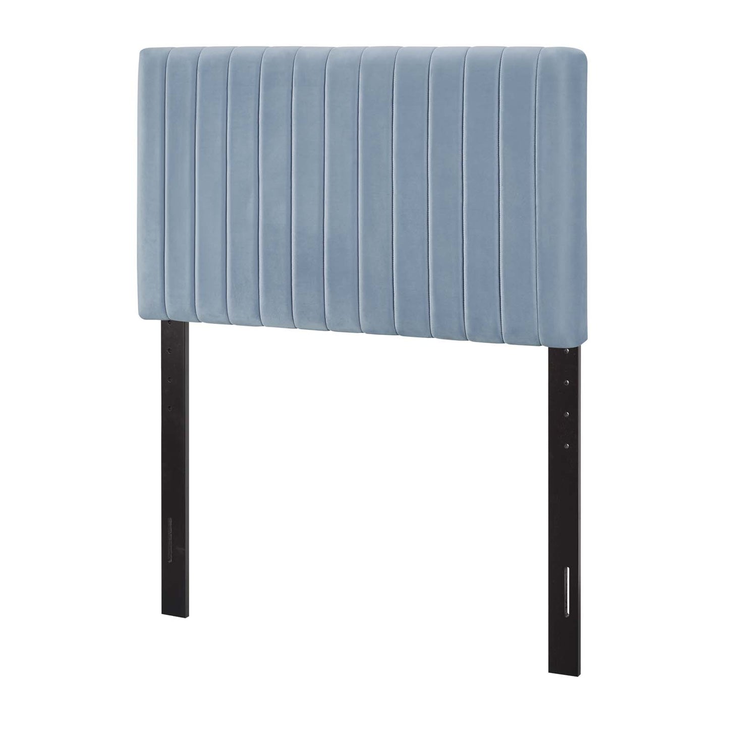 Keira Twin Performance Velvet Headboard, Velvet Fabric, Light Blue, 17770