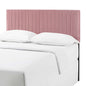Keira Full/Queen Performance Velvet Headboard, Velvet Fabric, Pink, 17774