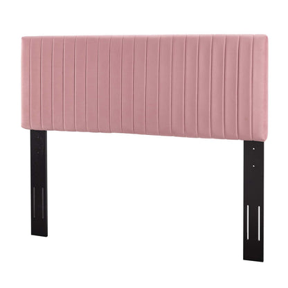 Keira Full/Queen Performance Velvet Headboard, Velvet Fabric, Pink, 17774