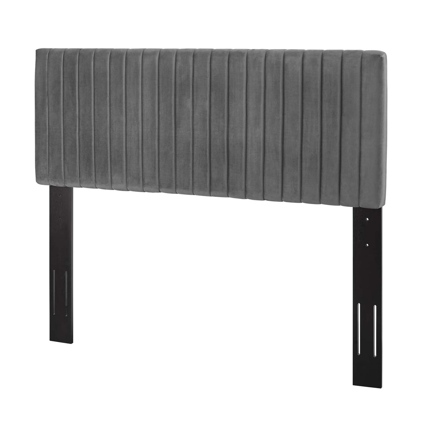 Keira Full/Queen Performance Velvet Headboard, Velvet Fabric, Grey Gray, 17775