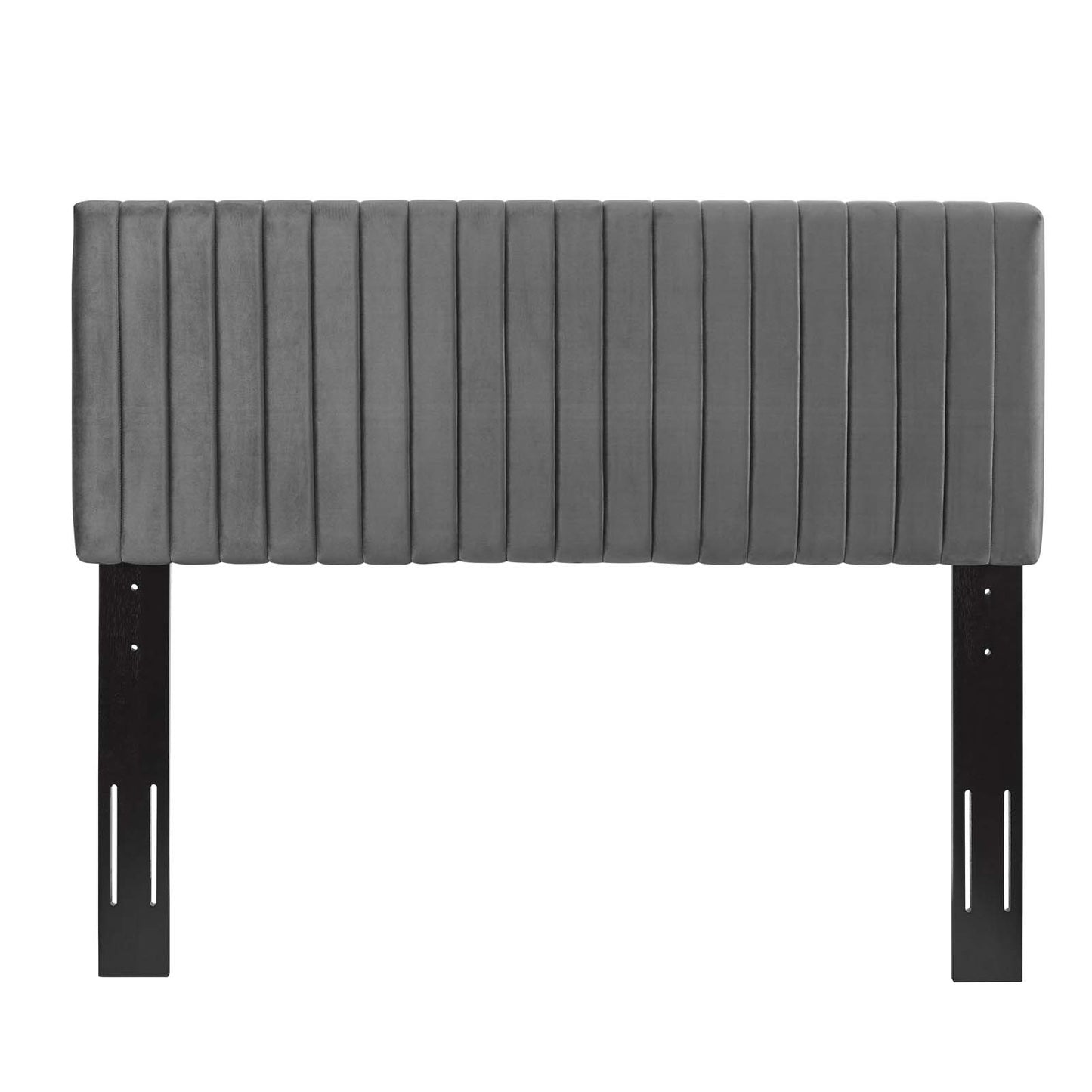 Keira Full/Queen Performance Velvet Headboard, Velvet Fabric, Grey Gray, 17775