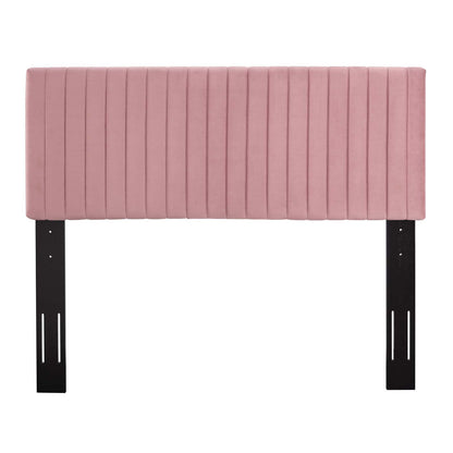 Keira King/California King Performance Velvet Headboard, Velvet Fabric, Pink, 17781