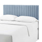 Keira King/California King Performance Velvet Headboard, Velvet Fabric, Light Blue, 17784