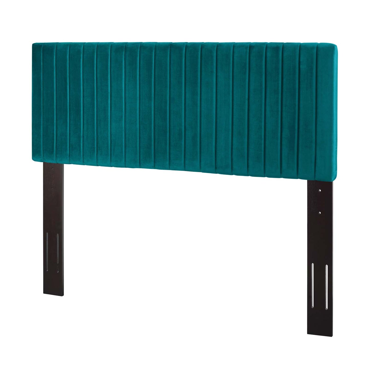 Keira King/California King Performance Velvet Headboard, Velvet Fabric, Aqua Blue, 17786