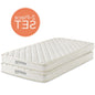 Emma 6" Twin Mattress Foam Set of 2, Fabric, White 15912