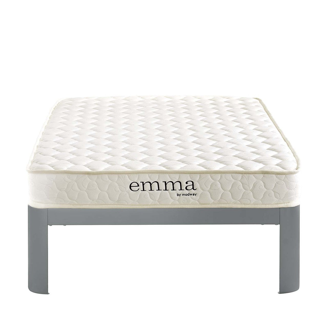 Emma 6" Twin Mattress Foam Set of 2, Fabric, White 15912