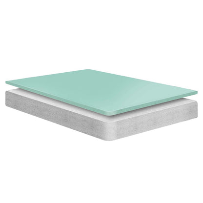 Emma 6" Twin Mattress Foam Set of 2, Fabric, White 15912