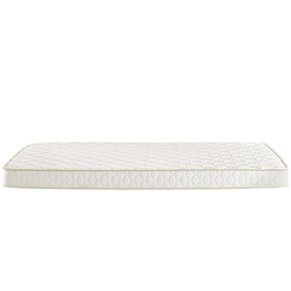 Emma 6" Twin Mattress Foam Set of 2, Fabric, White 15912