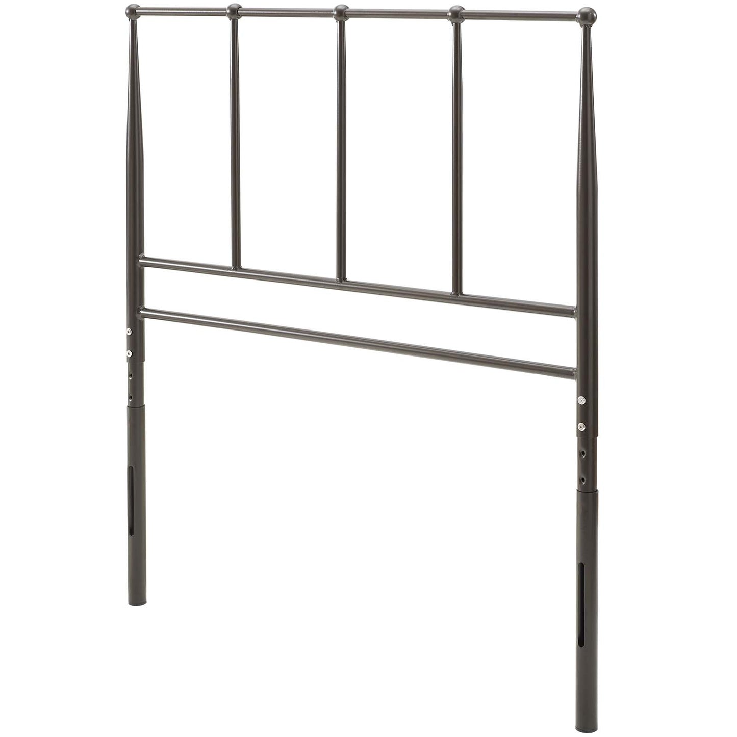Kiana Twin Metal Stainless Steel Headboard, Stainless Steel Metal, Brown, 17787