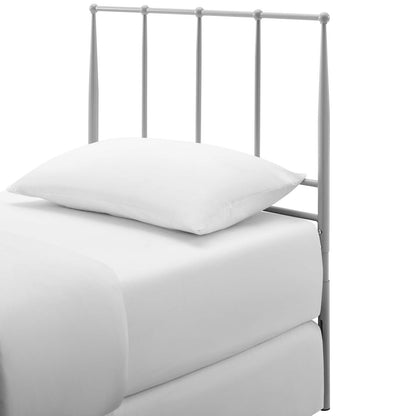 Kiana Twin Metal Stainless Steel Headboard, Stainless Steel Metal, Grey Gray, 17788