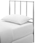 Kiana Twin Metal Stainless Steel Headboard, Stainless Steel Metal, Grey Gray, 17788