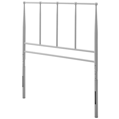 Kiana Twin Metal Stainless Steel Headboard, Stainless Steel Metal, Grey Gray, 17788