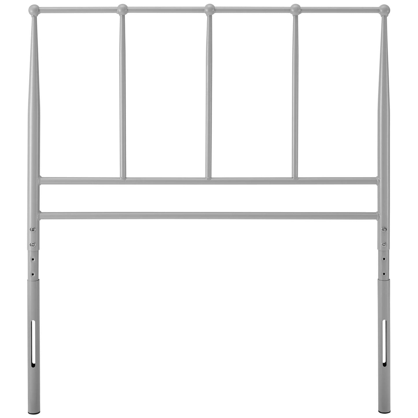 Kiana Twin Metal Stainless Steel Headboard, Stainless Steel Metal, Grey Gray, 17788