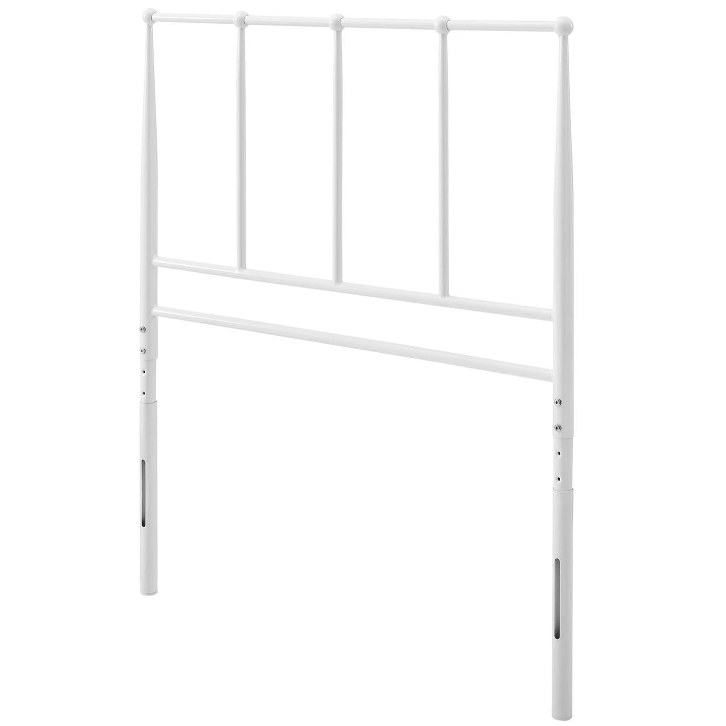 Kiana Twin Metal Stainless Steel Headboard, Stainless Steel Metal, White, 17789