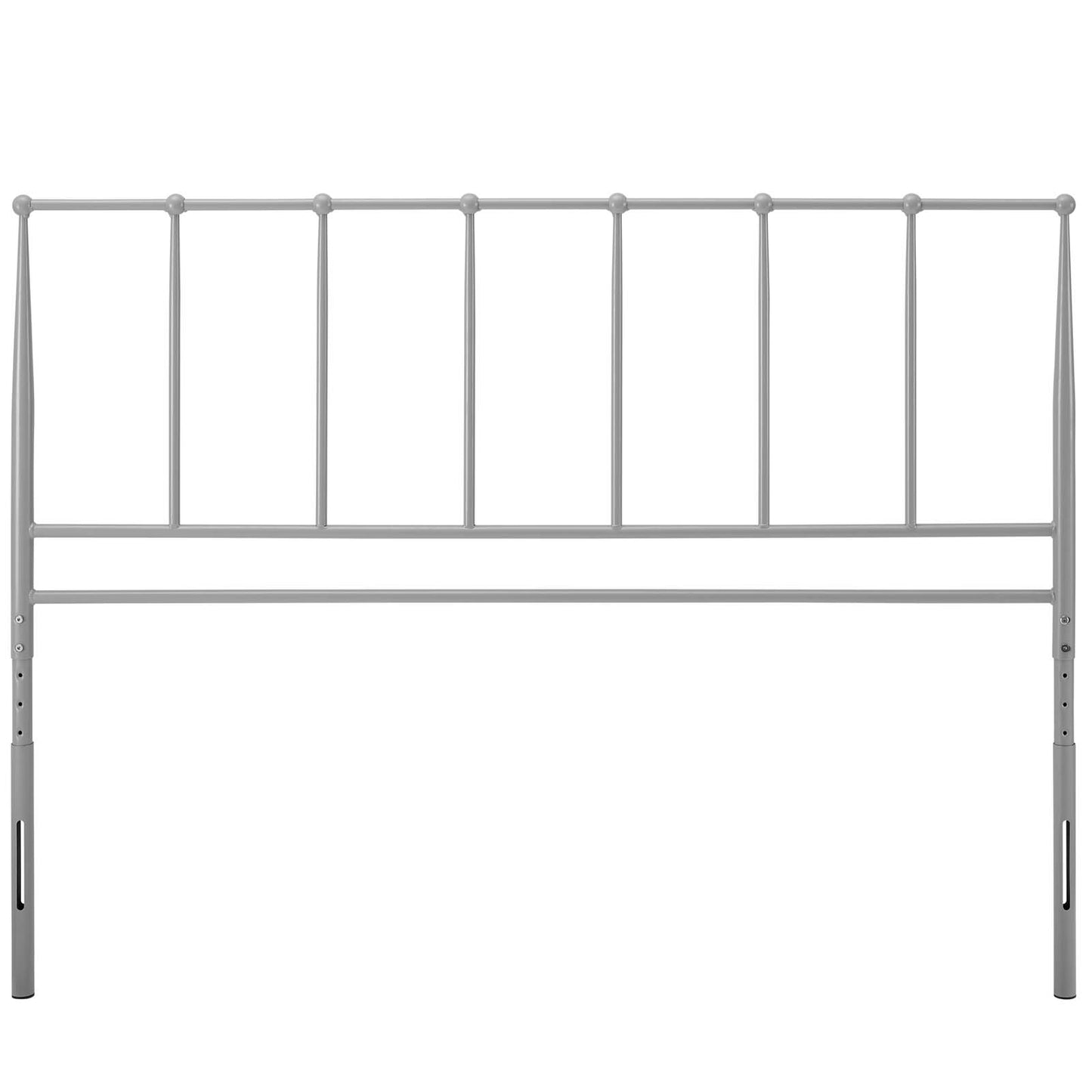 Kiana Full Metal Stainless Steel Headboard, Stainless Steel Metal, Grey Gray, 17791