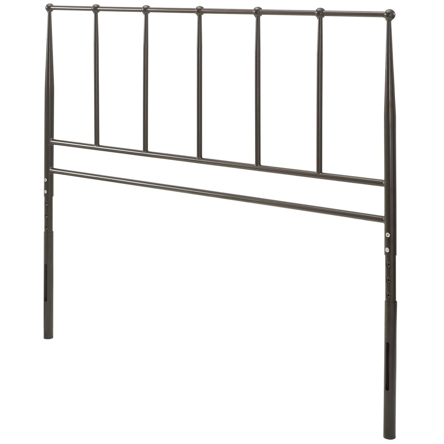 Kiana Queen Metal Stainless Steel Headboard, Stainless Steel Metal, Brown, 17793
