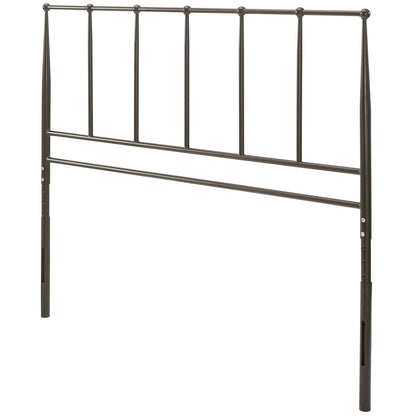 Kiana Queen Metal Stainless Steel Headboard, Stainless Steel Metal, Brown, 17793