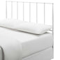Kiana Queen Metal Stainless Steel Headboard, Stainless Steel Metal, White, 17795