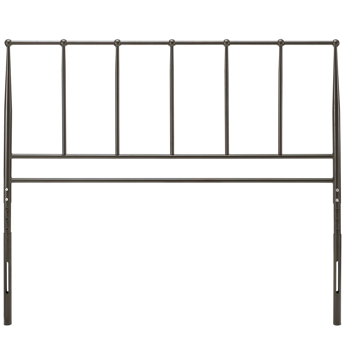 Kiana King Metal Stainless Steel Headboard, Stainless Steel Metal, Brown, 17796