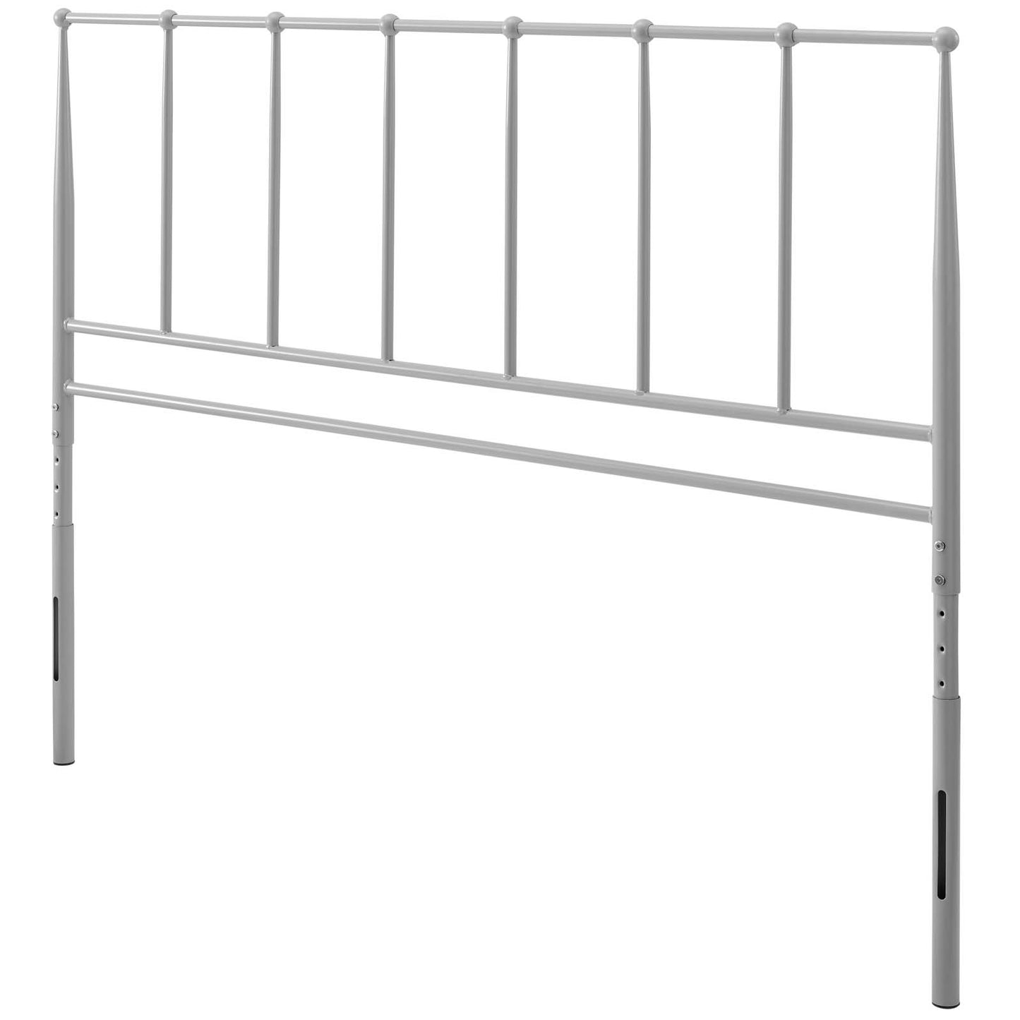 Kiana King Metal Stainless Steel Headboard, Stainless Steel Metal, Grey Gray, 17797