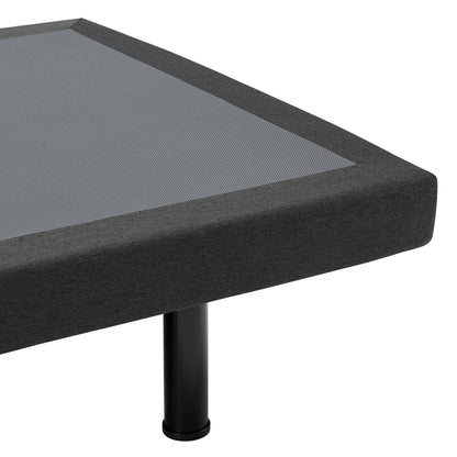 Transform Adjustable Twin XL Wireless Remote Bed Base, Fabric, Grey Gray, 17799