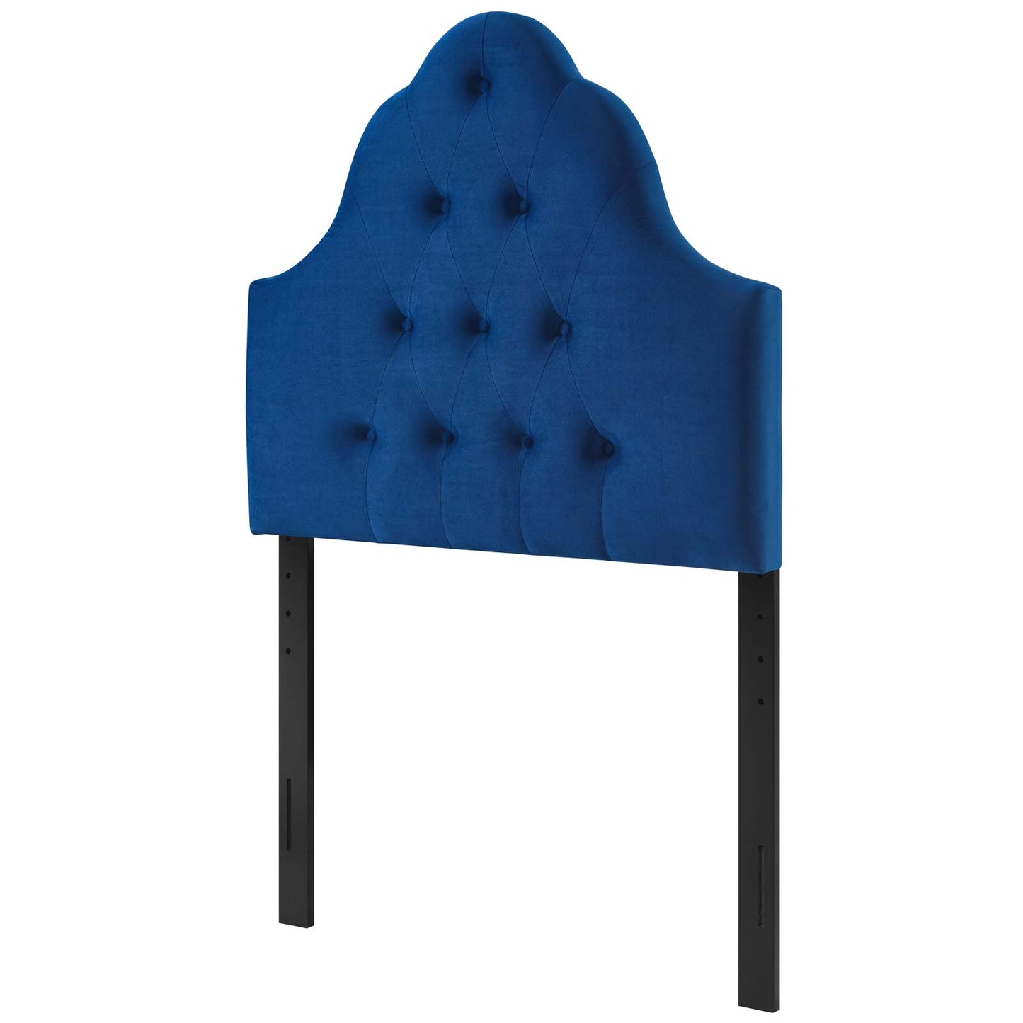 Sovereign Twin Diamond Tufted Performance Velvet Headboard, Velvet Fabric, Navy Blue, 17950