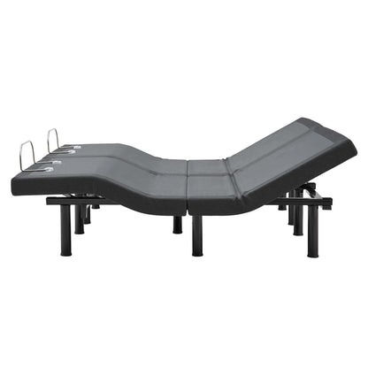 Transform Split Adjustable King Wireless Remote Bed Base, Fabric Metal Steel, Grey Gray, 18061