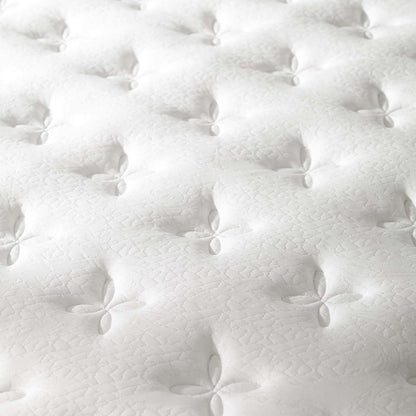 Jenna 8" Twin Innerspring Mattress, Fabric, White, 18086