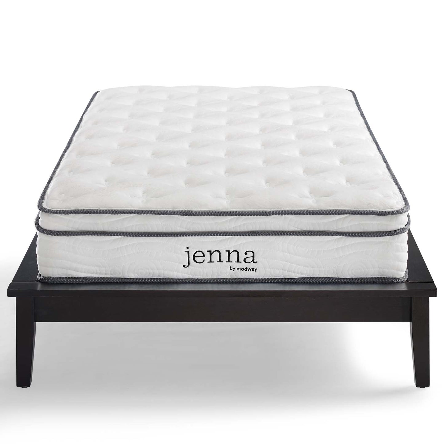 Jenna 8" King Innerspring Mattress, Fabric, White, 18089