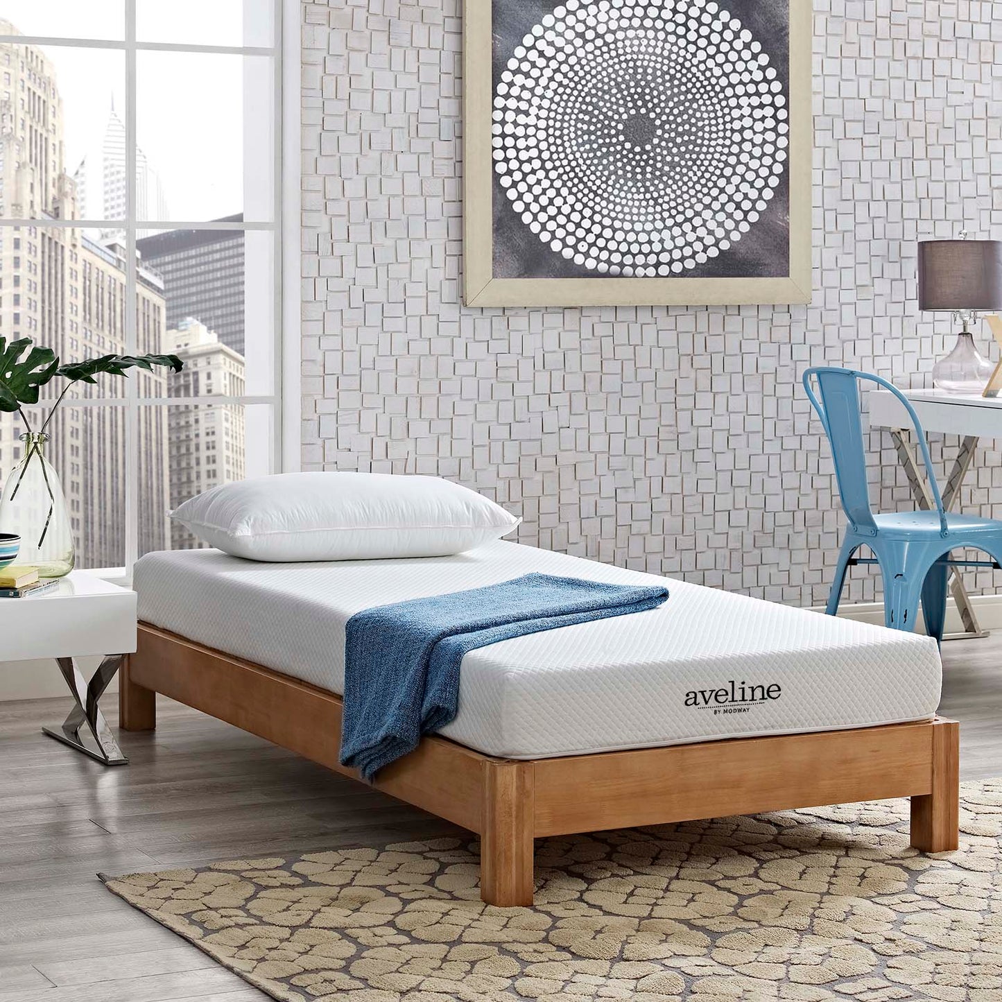 Aveline 6" Narrow Twin Mattress, White, 21288