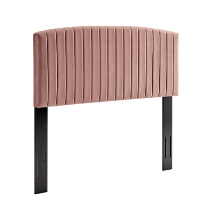Rebecca Performance Velvet Twin Headboard, Velvet, Pink, 21291