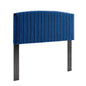 Rebecca Performance Velvet Twin Headboard, Velvet, Blue Navy, 21292