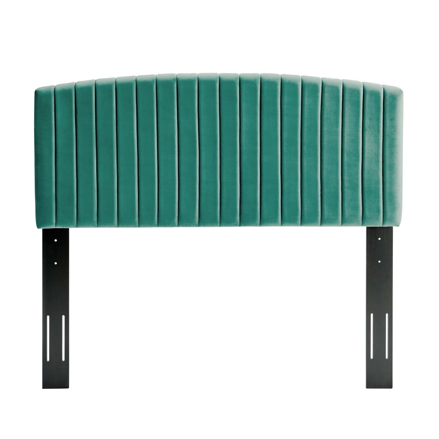 Rebecca Performance Velvet Twin Headboard, Velvet, Teal Blue, 21293