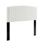 Rebecca Performance Velvet Twin Headboard, Velvet, White, 21294