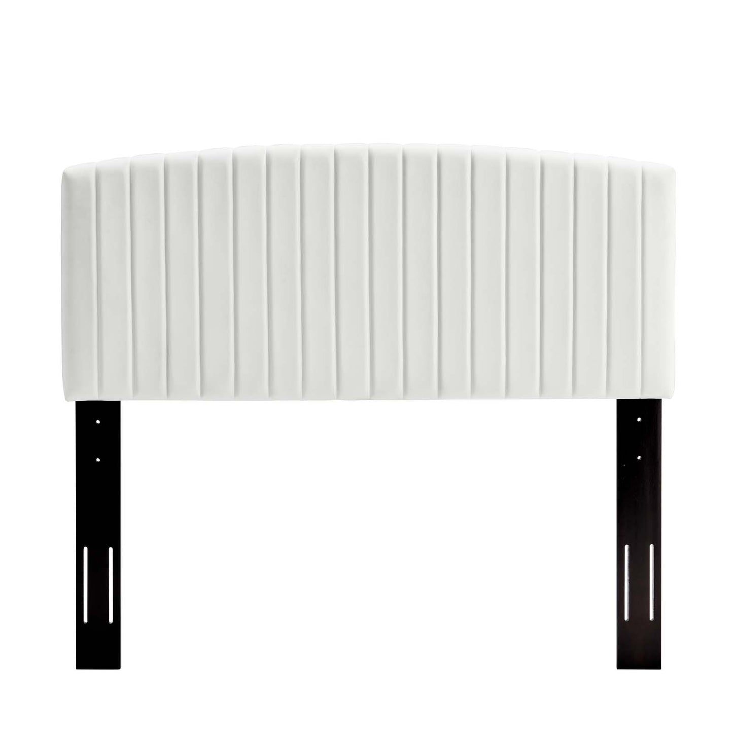 Rebecca Performance Velvet Twin Headboard, Velvet, White, 21294