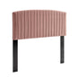 Rebecca Performance Velvet Full / Queen Headboard, Velvet, Pink, 21296