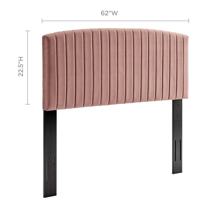Rebecca Performance Velvet Full / Queen Headboard, Velvet, Pink, 21296