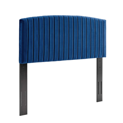 Rebecca Performance Velvet Full / Queen Headboard, Velvet, Blue Navy, 21297