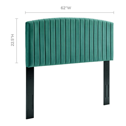 Rebecca Performance Velvet Full / Queen Headboard, Velvet, Teal Blue, 21298
