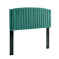 Rebecca Performance Velvet King / California King Headboard, Velvet, Teal Blue, 21303