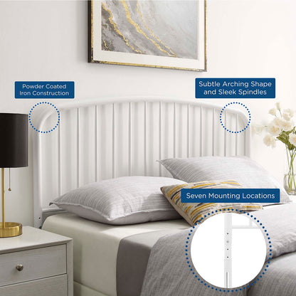 Nova Full Metal Headboard, Metal, White, 21332