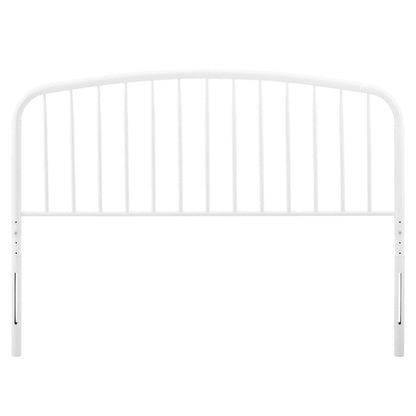 Nova King Metal Headboard, Metal, White, 21340