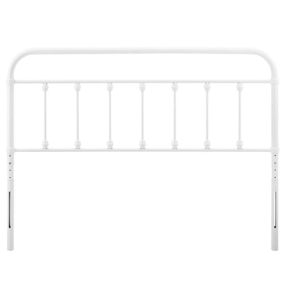 Sage Twin Metal Headboard, Metal, White, 21344