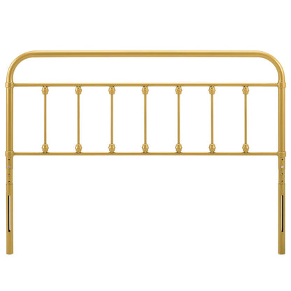 Sage Full Metal Headboard, Metal, Gold, 21346