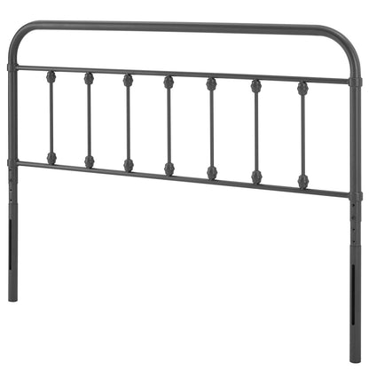 Sage Full Metal Headboard, Metal, Grey Gray, 21347