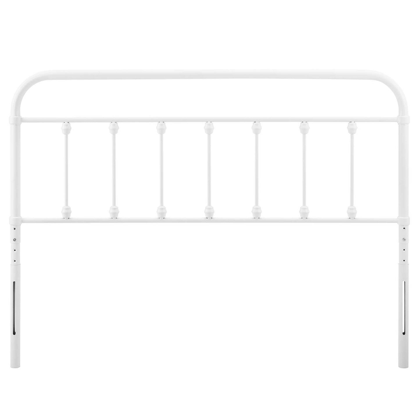 Sage Queen Metal Headboard, Metal, White, 21352